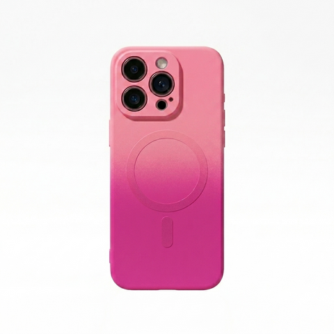 Coque en Silicone Liquide Dégradé avec MagSafe pour iPhone 15 Pro Max