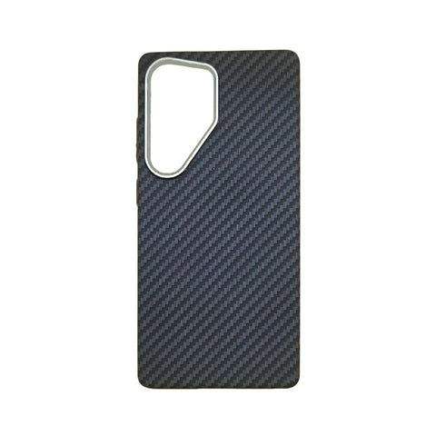 Coque Samsung Galaxy S25 Ultra – Fibre de Carbone Noir  Ultra Fine et Antichoc